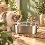 Fontaine à eau pour chat en inox – Silencieuse | MiaouPure